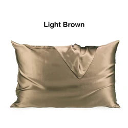 19Momme 100% Pure Silk Pillowcase with Envelope Closure 600 Thread Count Silk Pillowcase