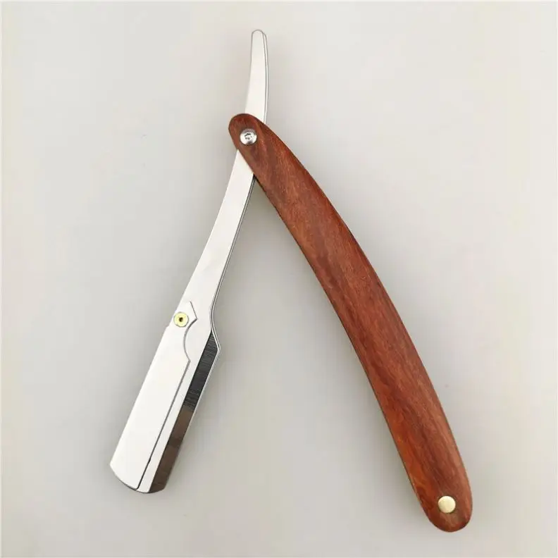 professional no disposable stainless steel shaving straight edge razors barber razors