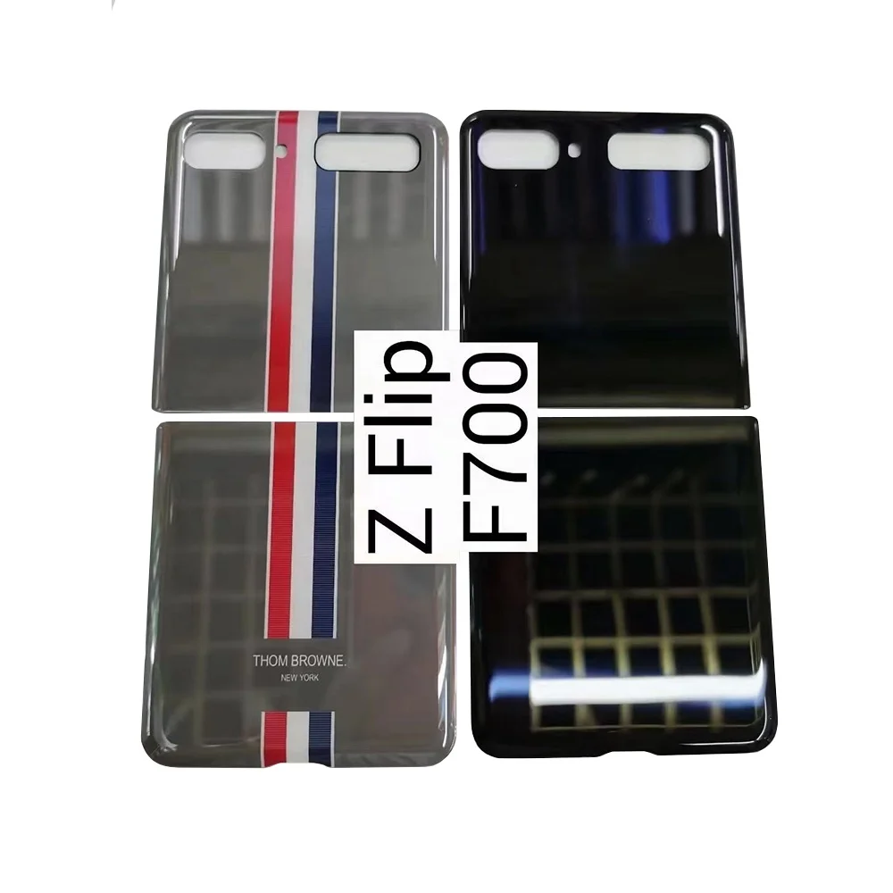 Battery Back Cover For Samsung Galaxy Z Flip Fold 1 2 3 F700 F900 F916 F926 F7070 Rear Glass Panel Housing Case