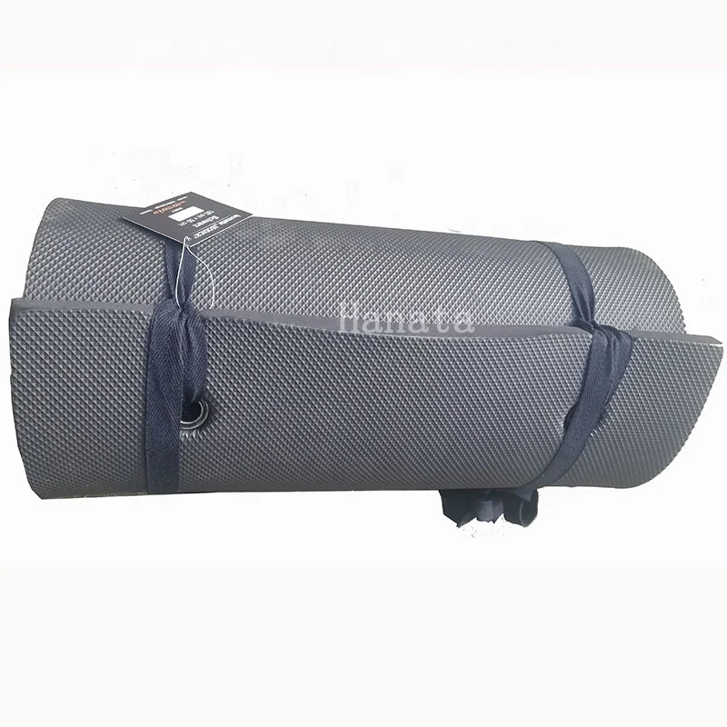 Outdoor EVA foam camping mat Black closed cell foam mat XPE outdoor training waterproof  sleeping mat Field training foam pad