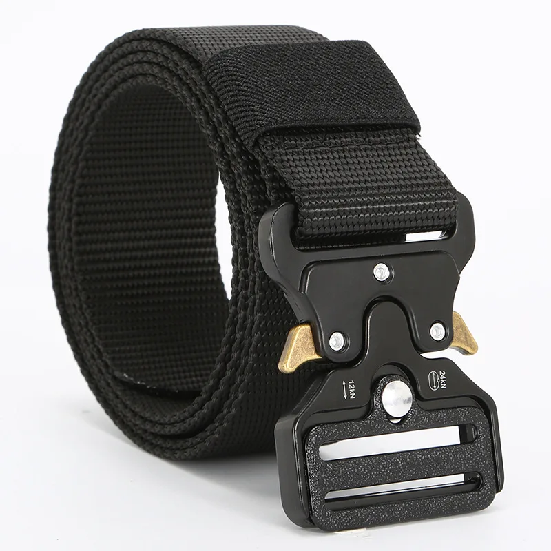 Multicolor Camouflage Tactical Outdoor Activities Sports Weaving Snake Buckle Belt For Men
