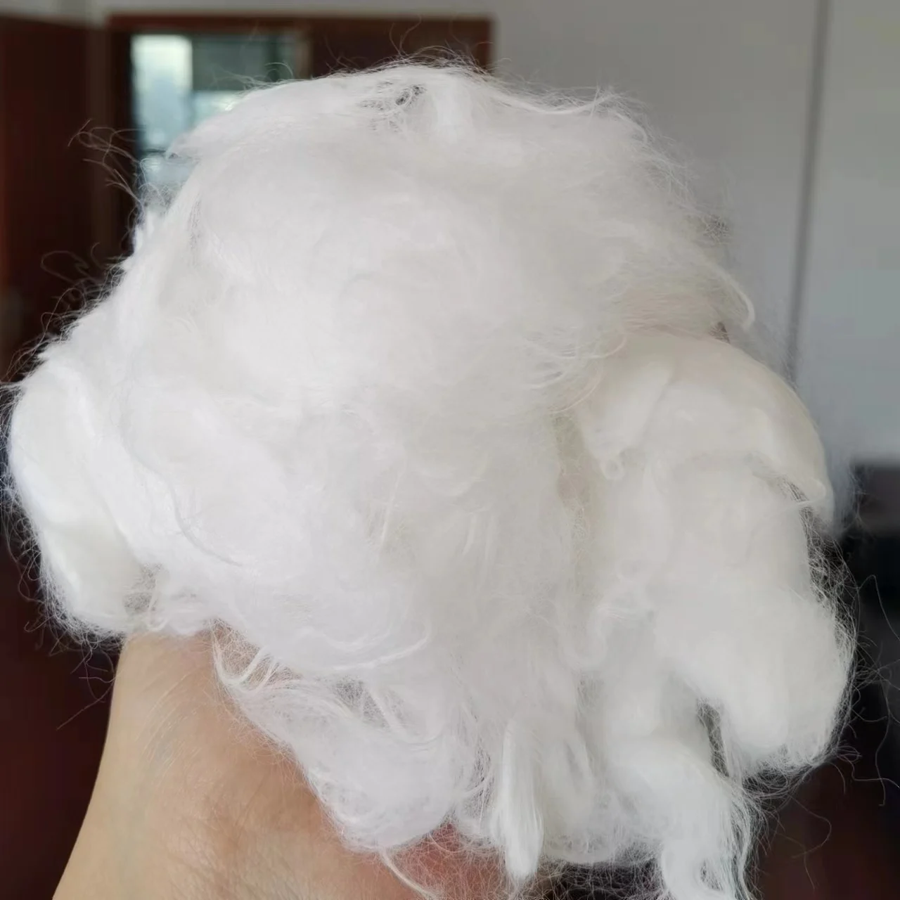 Nylon Staple Fiber/nylon Fibre/pa6 Fibre 5D Raw Recycled Nylon Nylon 6 Weaving Bag Powder Touch Nylon Self Adhesive Nylon Fiber