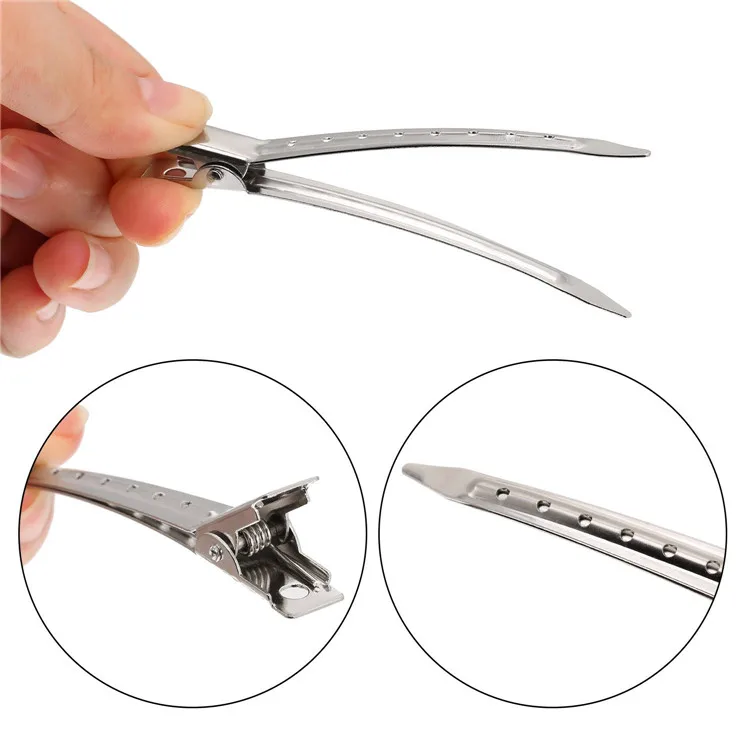 Duck Bill Hair Clips Metal Alligator Curl Clips Sectioning