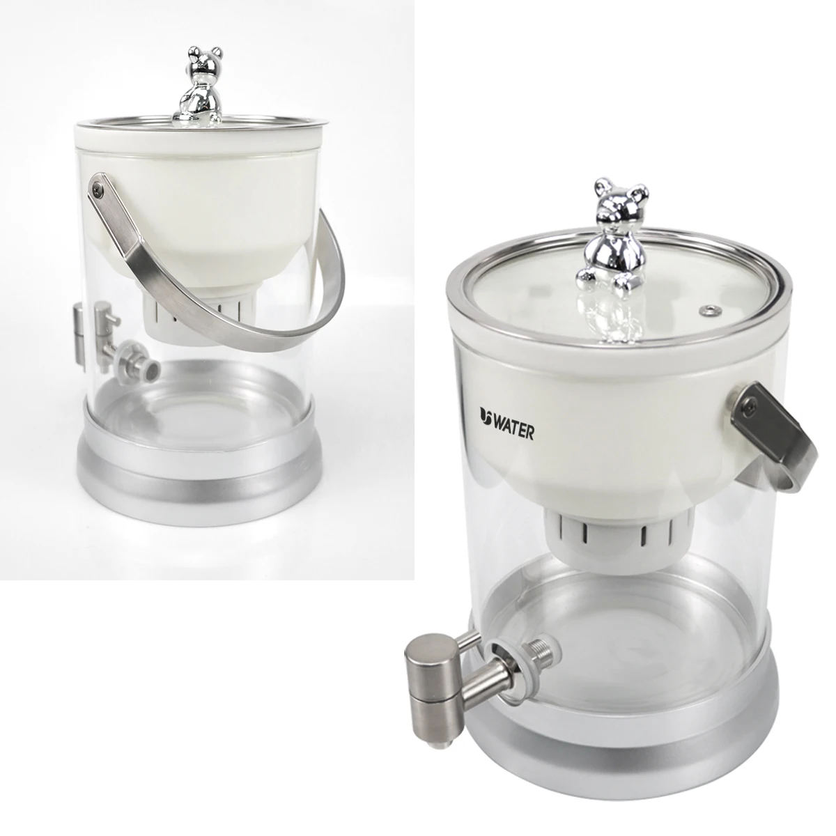 AHLSTROM Filter Water Purifier Long life glass kettle type self weight water purifier