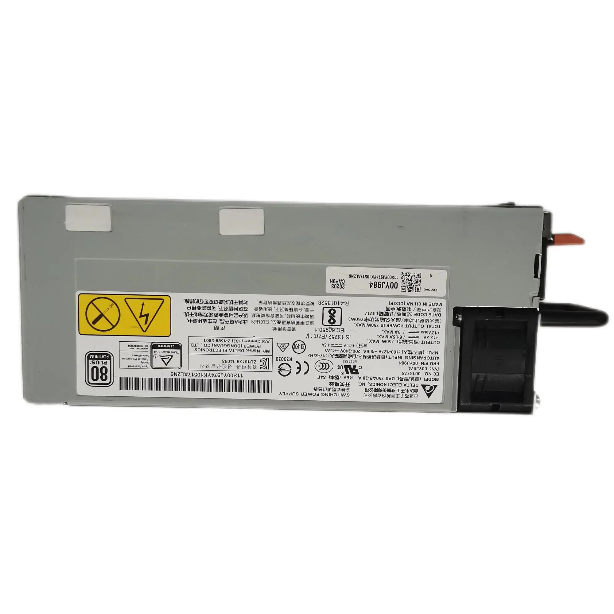 Power Supply For IBM X3550 X3650 M4 750WA 94Y8114 94Y8113 94Y8070 94Y8078 43X3313 7001605-J000 7001605-J002 DPS-750AB-160