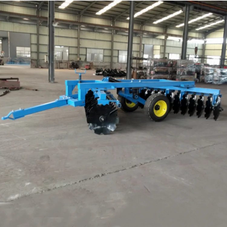 24 disc blade heavy duty disk harrow hydraulic disc harrow tractor trailed disc harrow