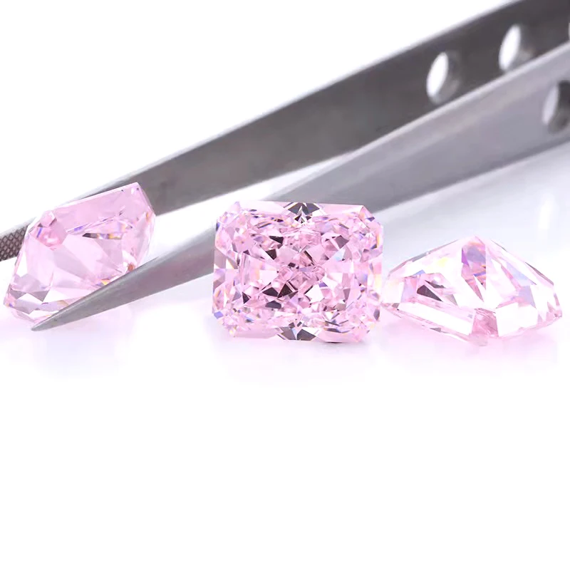 Wholesale price Iced cut cz stones Radiant cut oct10x8mm loose gemstone Synthetic cubic zirconia