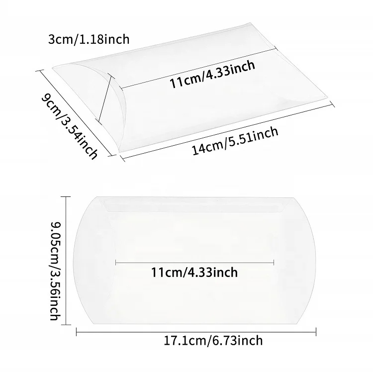 Wholesale customized transparent pvc pillow shaped plastic can cosmetic mixer sponge puff foundation make-up packing box