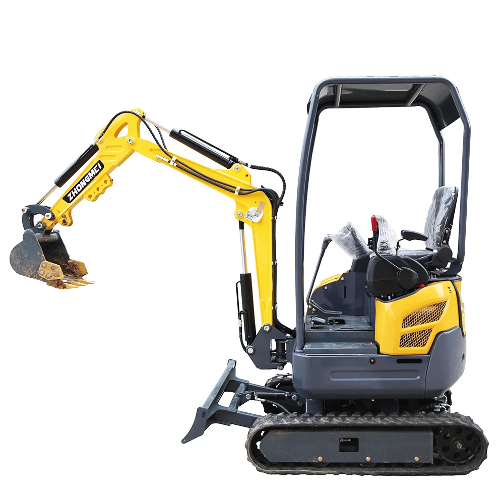 Clamshell Shovel Digger Mini Hook Road Crushing Micro Gasoline 1.5 Ton Road Crushing Excavator For Sale