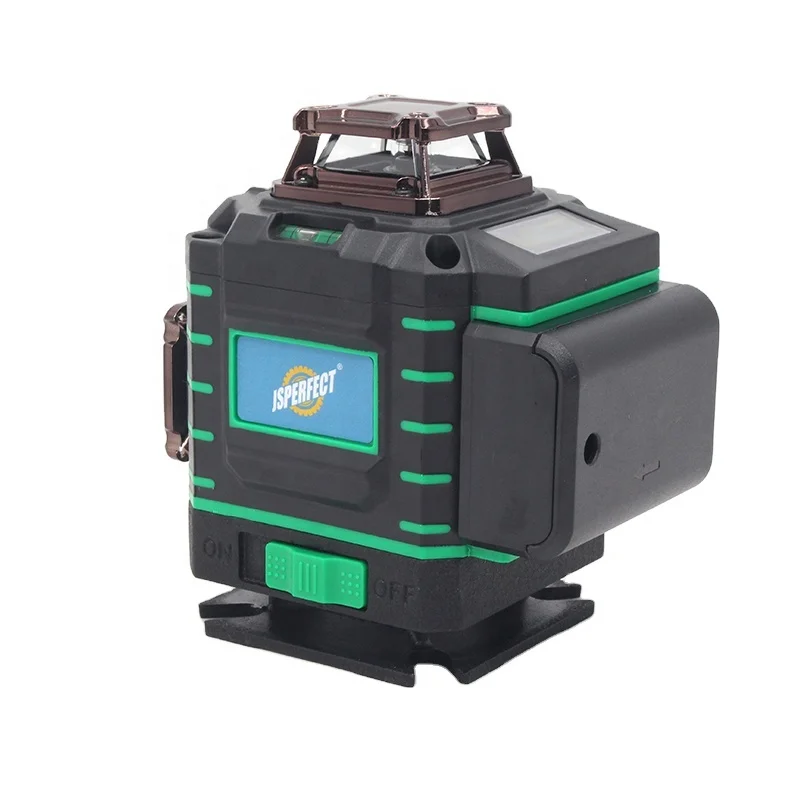 Digital touching screen 4d 16 lines laser level with tripod and glass