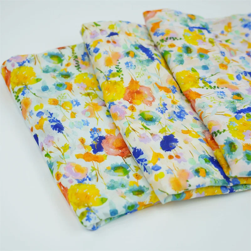 Wholesale OEM cheapest price digital printing customized printed double cotton gauze muslin fabric for kids