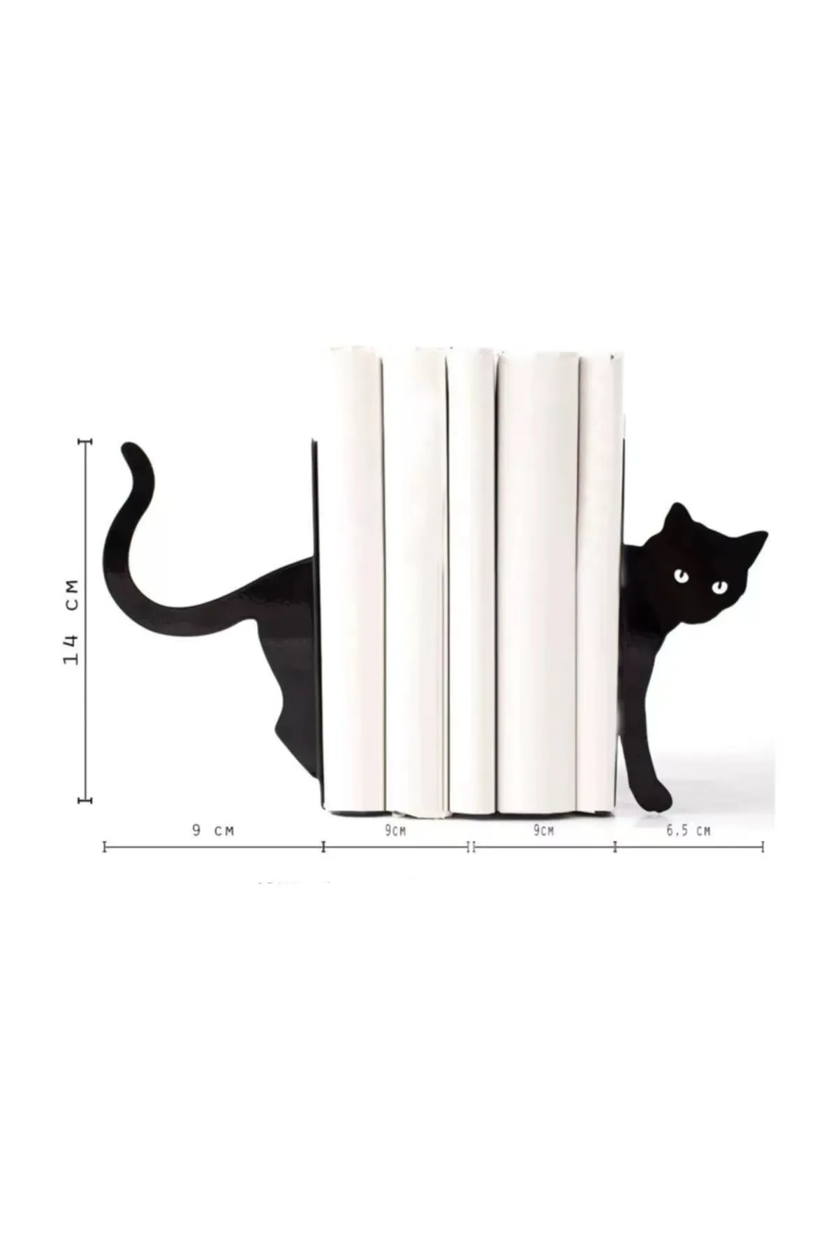 Подставка для книг в виде черного кота