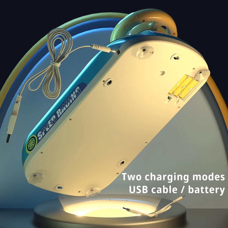 Educational Interactive Table Game Space Adventure Racing Car Steering Wheel for Kids