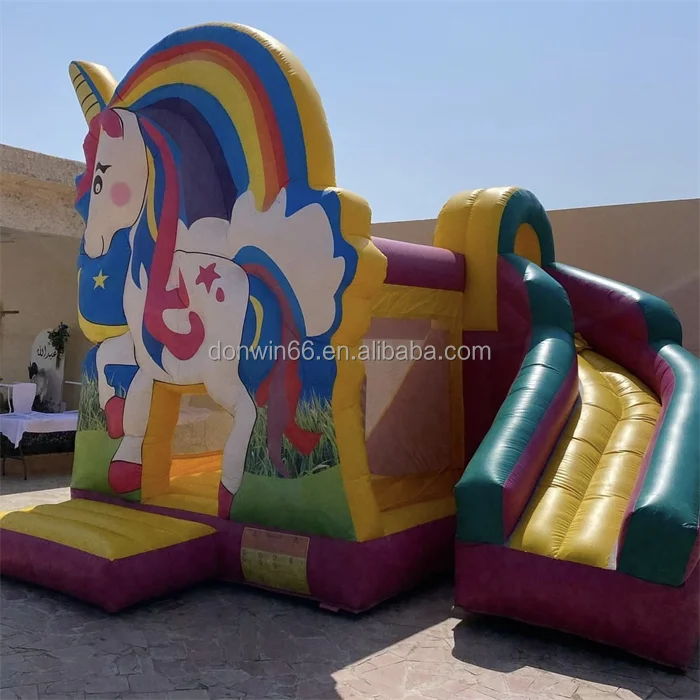 High Quality Commercial Grade Jumping Bouncer Castle Combo Inflatable Bounce House With Slide For Party
