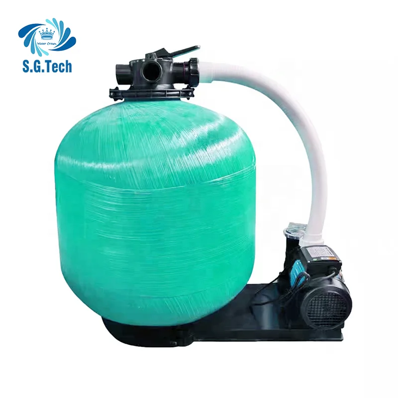 Water Crown High Quality Top/Side Mounted Sand Filter Tank High Quality Swimming Pool Filters