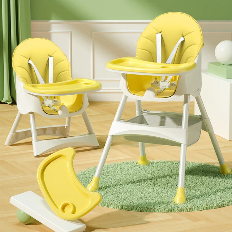 2022 Multi-Functional Folding Highchair Seat Feeding Baby High Chair Adjustable For Baby Child Dining Chair Multifunctional