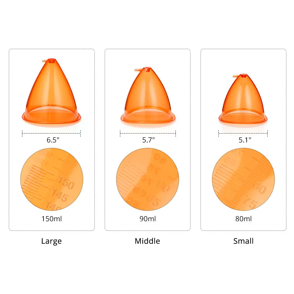 Brand New 150ML Vacuum Cup For Buttock Enlargement And Breast enhancers Lifting buttock enlargement machine Body Massage Beauty