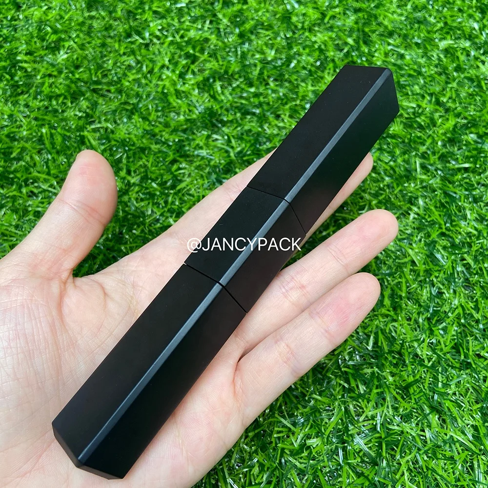 Cosmetic Packaging With Brush triangle shape dual ends double side empty round eyeliner mascara wand tube eyelash glue bottle