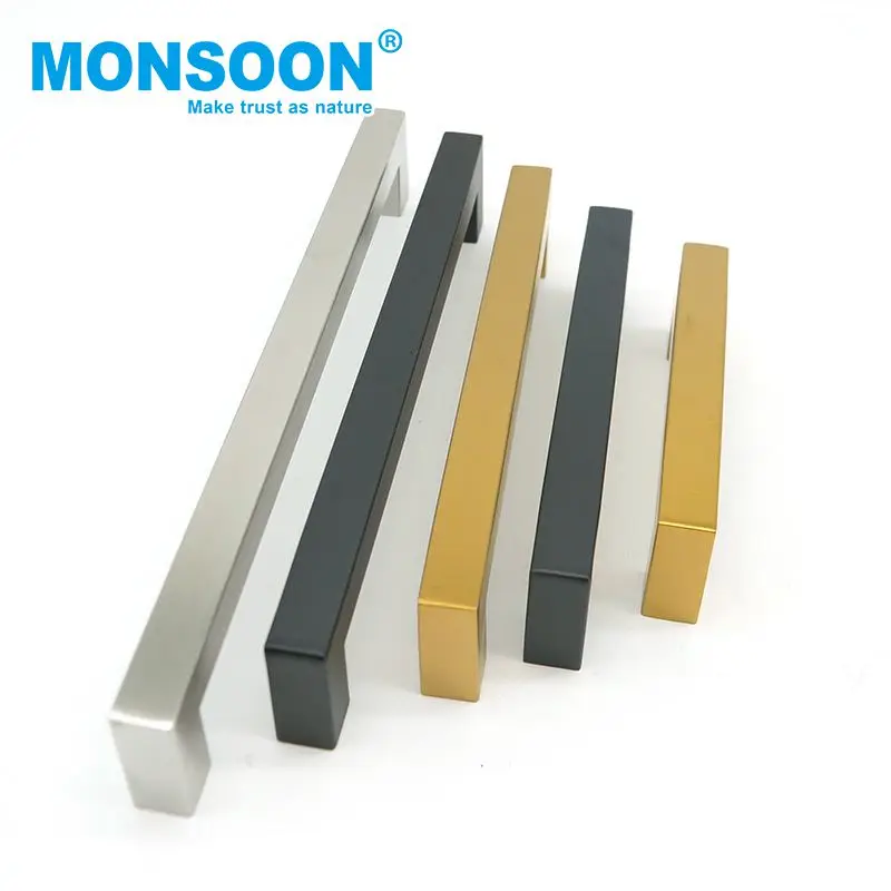 furniture fitting wardrobe drawer knobs bedroom Cupboard Door handles stainless steel t bar handle for Cabinet Kitchen Door