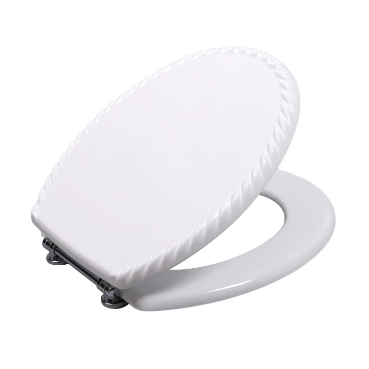 Bofan 17inch rope Molded Wood PU Biodegradable Top Mounted Hinge Bidet Toilet Seat Non Electr