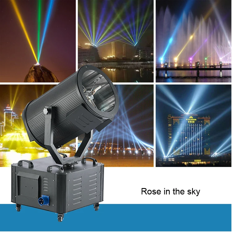 9000Lm 480W 460W Spot Moving 400W Wash 369 Frame 350W 295W 275W 251 250W 230W 380W Ip65 Outdoor Searchlight Led Sky Beam Light