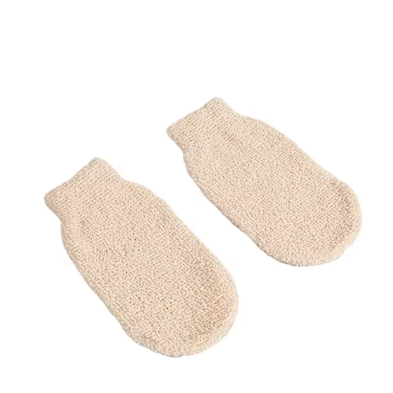 Eco Friendly Natural Reusable Exfoliating Jute Bath Gloves Sisal Mitt Comfortable Washing Gloves Body Exfoliating Gloves