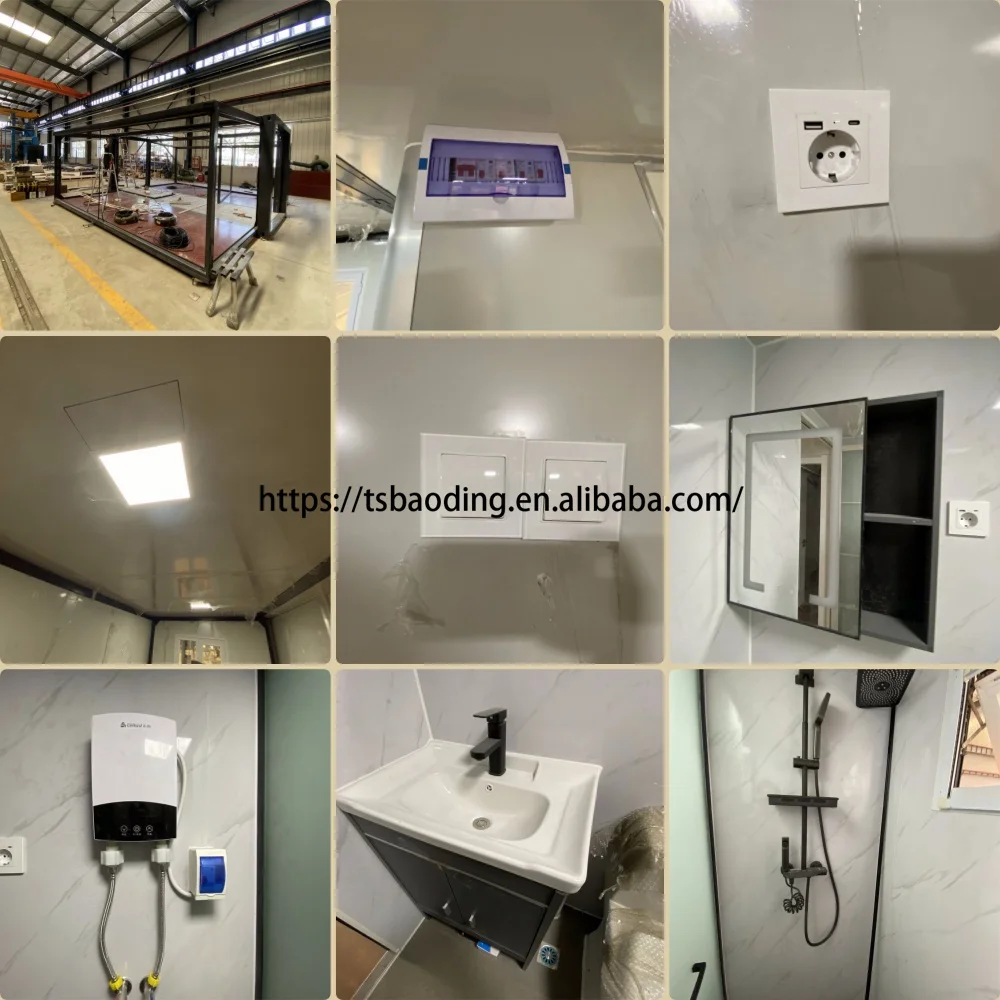 Waiyagn Expandable Modular Container Home with Pool Luxury Foldable Collapsible Container Guest House with Roof Terrace