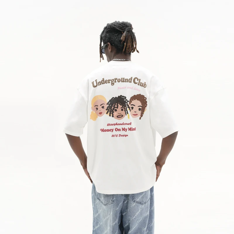 Killwinner summer new designs organic cotton t shirt  boys high street acid wash shirts oversize t shirt mens