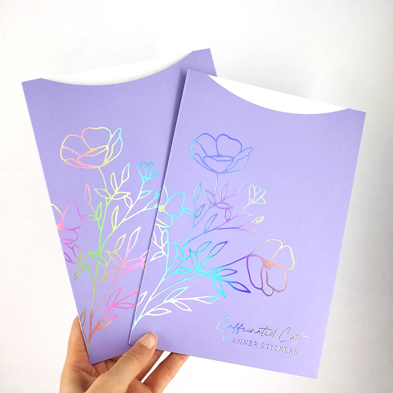 Hot Sale Custom Laser Foil Paper Gift Packaging Cute Design Envelope