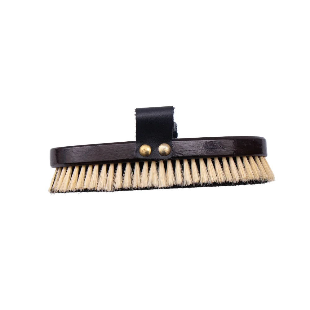 Factoey Supply Portable Equestrian Equipment Horse Care Products Wooden Handle Bristle Horse Body Cleaning Brush