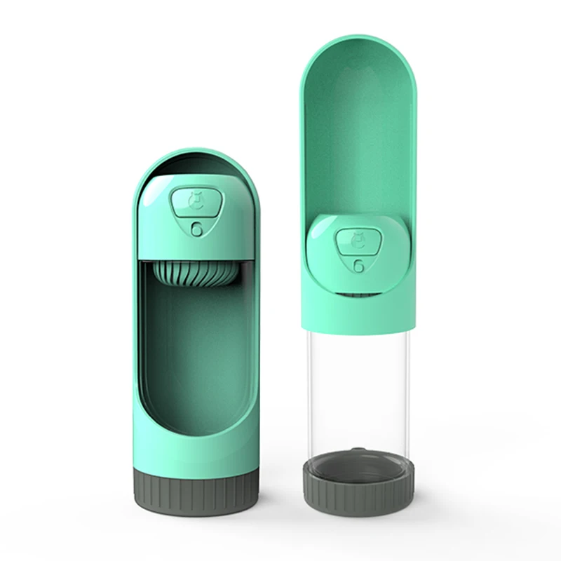 
Wholesale Manufactory Automatic Hot For Walking Portable Plastic Travel Recycling Dispenser 300ml Pet Dog Water Bottle 