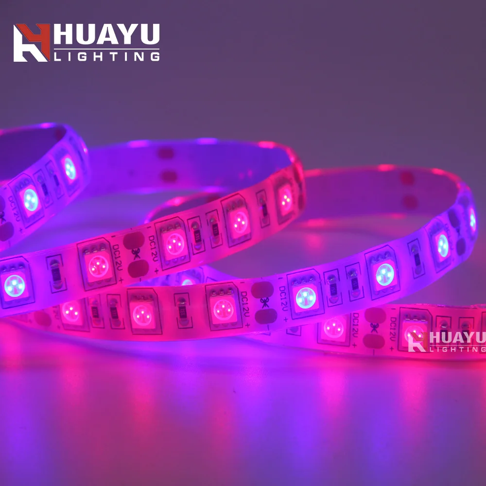 SMD5050 60leds/m waterproof greenhouse horticulture led strip grow lights for plants growing
