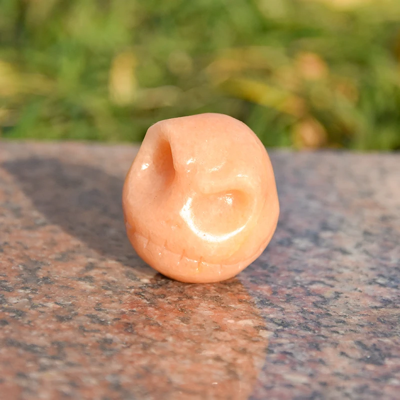 Wholesale High Quality Hand Carved Natural Spiritual Stone Craft Crystal Crafts Jack Crystal Jack skulls Craving