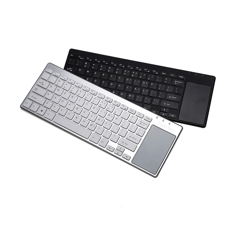 OEM Ultra Slim 2.4G wireless Keyboard with Built-in Touchpad 78Keys Wireless BT Keyboard for mac/pc/ipad