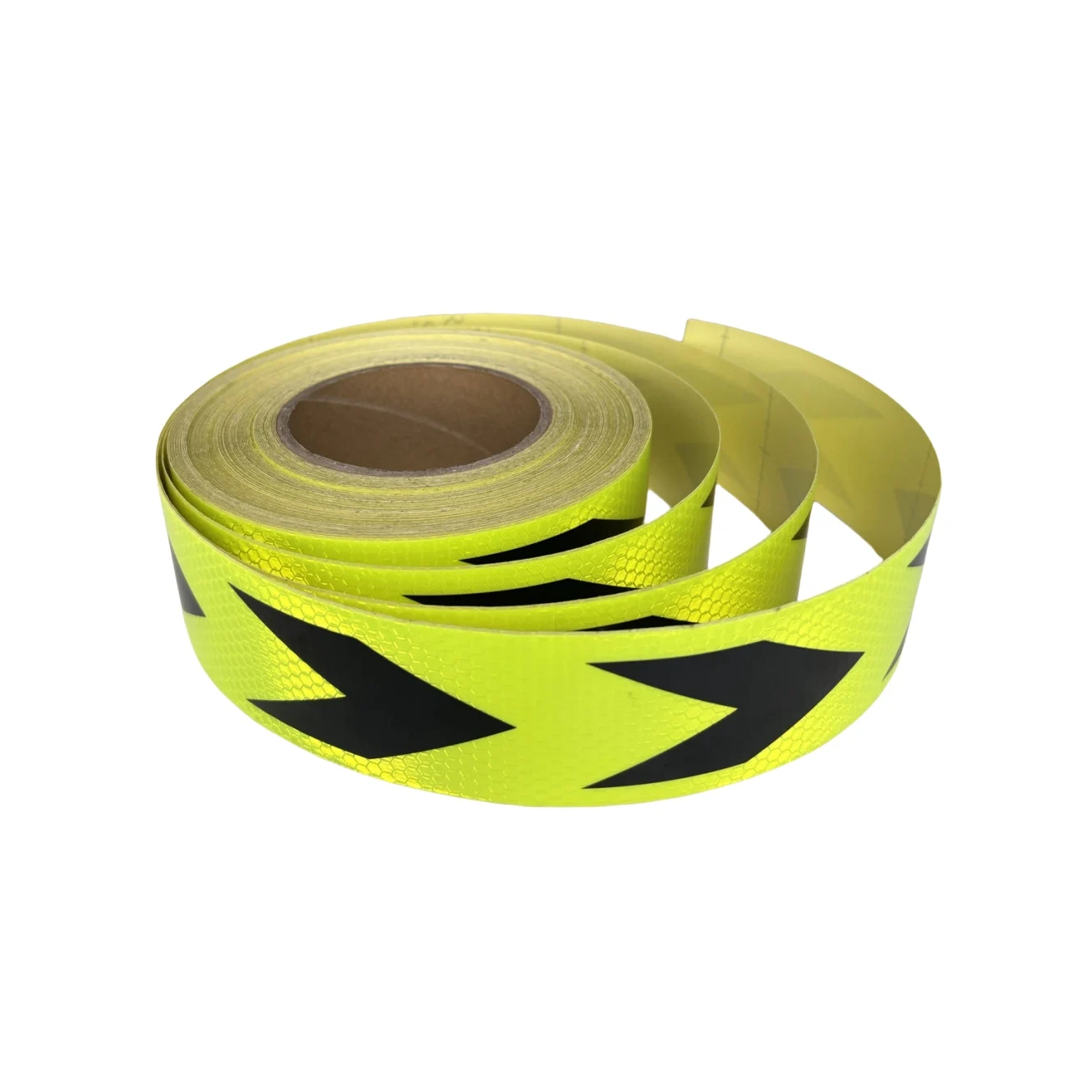 Fluorescent Yellow Green Arrow Micro Prismatic Truck Reflective Sticker Reflector Tape for Hazard Safety Warning