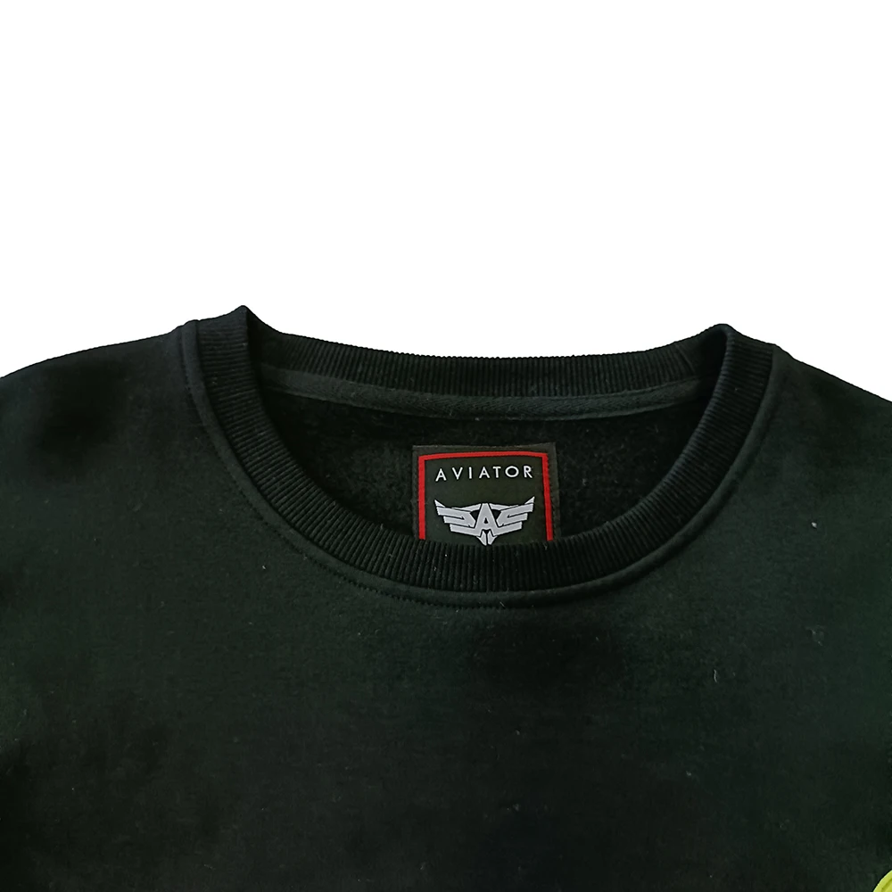 Rubber fluorescence patchwork custom logo cool sleeves design cotton fleece mens streetwear sweatshirts