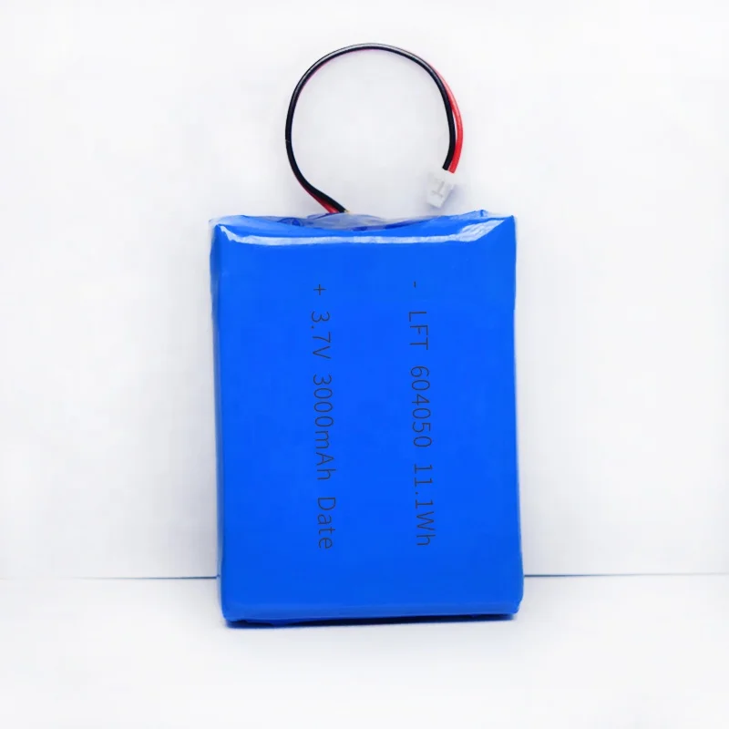 China Manufacturer Lifepo4 cell Li-ion Polymer Battery 604050 3000mah 3.7V for portable power source
