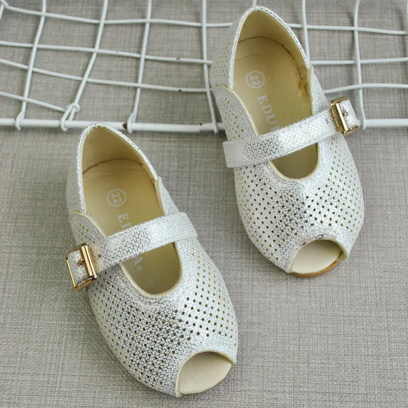 
E62-3 New Arrival Decoration Kids shiny summer sandals Girls lovely Sandals 3 dollars 