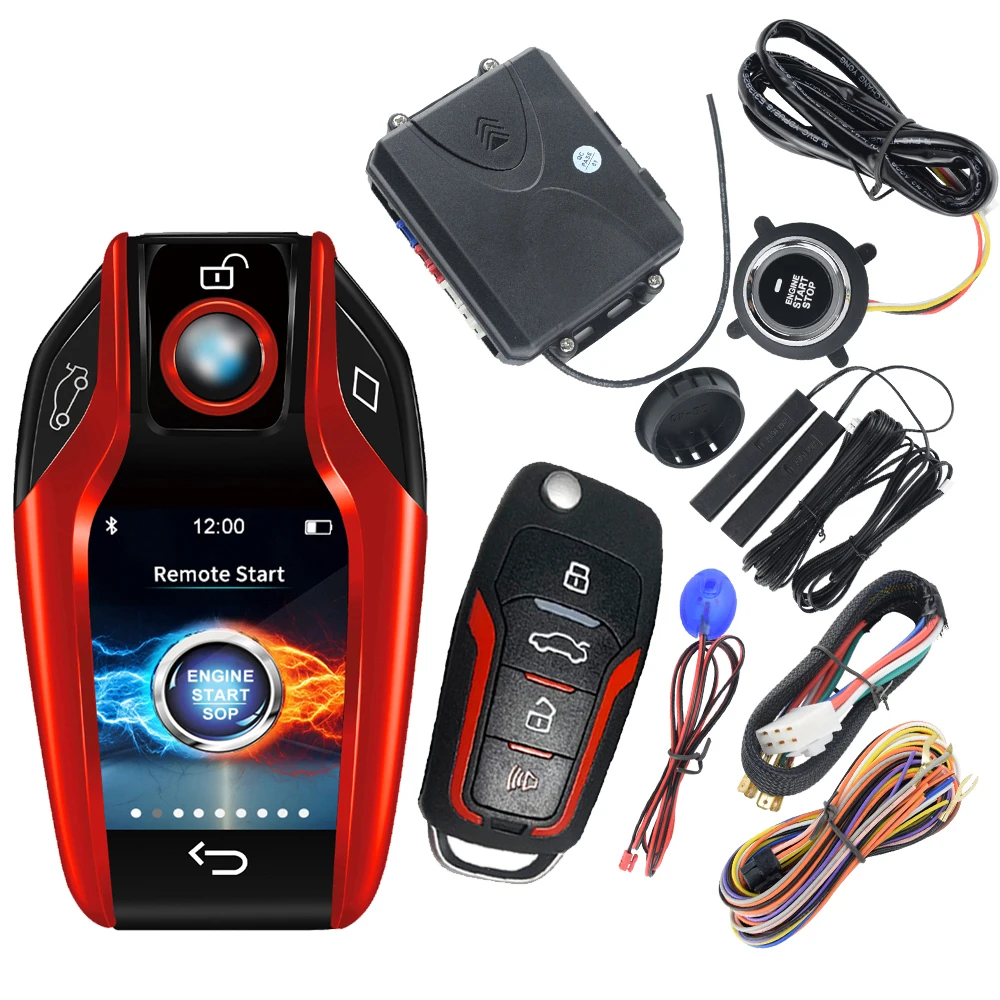 Hot Sale Two Way LCD Remote Engine Start Car Alarm Car Security System Box SPY Item Controller Pcs Starter
