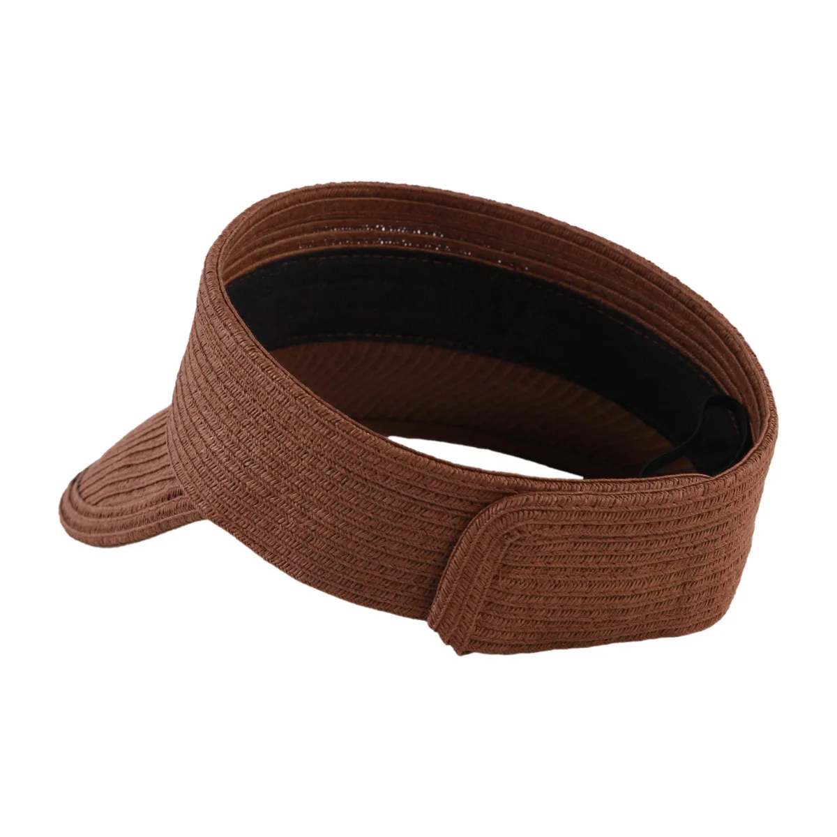 Hot Selling Sun Visor Hats Wide Brim Roll-up Straw Hats Summer Protection Beach Hat