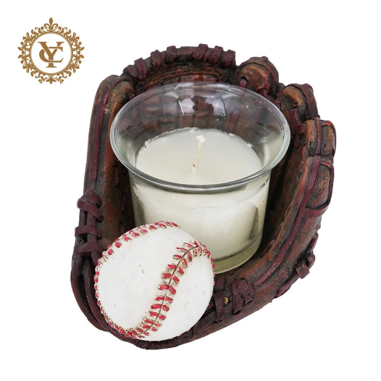 Подсвечник для бейсбольной варежки из смолы, подсвечники, Настольная поверхность из смолы