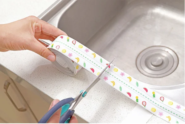 Kitchen Bathroom Good Sealing Non-trace Adhesive Waterproof Mildew Proof Anti-mold Tape PVC Material Wall Glue Crack Repair Seal