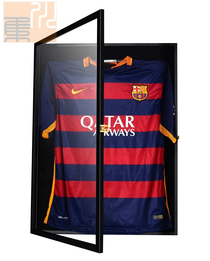 High Quality Custom 24*32 Black 98% Uv Protection Acrylic Basketball, Football, Hockey Jersey Frame Display Case Shadow Box