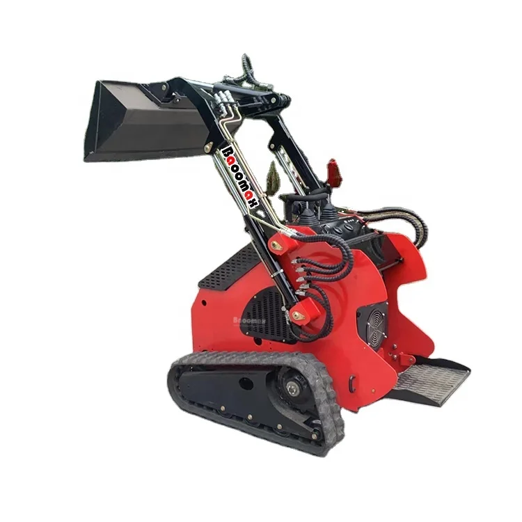 Famous Baoomax electric mini skid steer small compact mini skid steer loader with attachments chinese mini skid steer loader