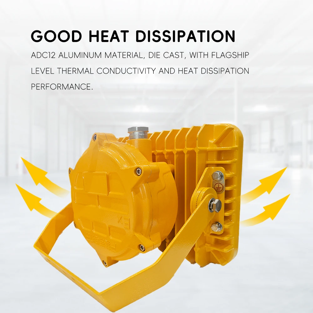 Stock hazardous location water proof 100w 200w LED explosion proof flood lights anti-explosive ceiling flood light fixtures