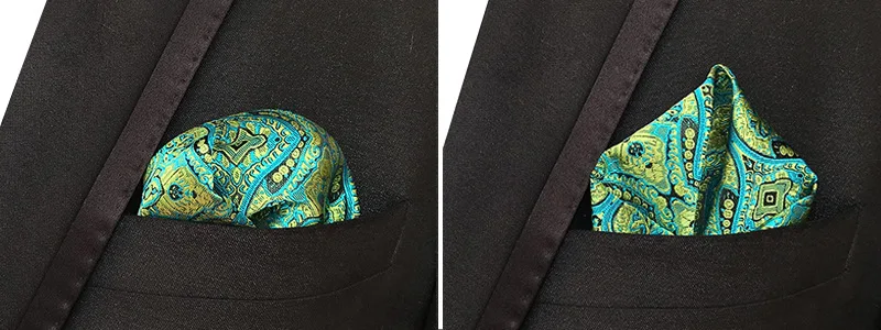 Luxury Mens Handkerchief Silk Accessories Hanky Pocket Squared Handkerchief Pocket Scarf Paisley Polka Dots Party Wedding Prom