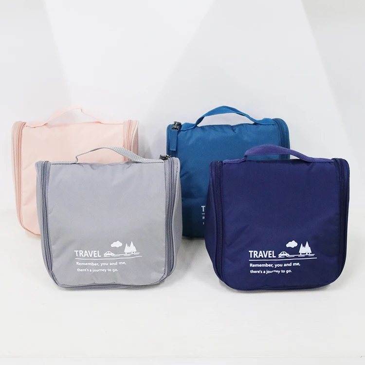 Custom Logo Business Wash Bags High-Capacity Toiletries Bag Travel Bag With Hanging Hook
