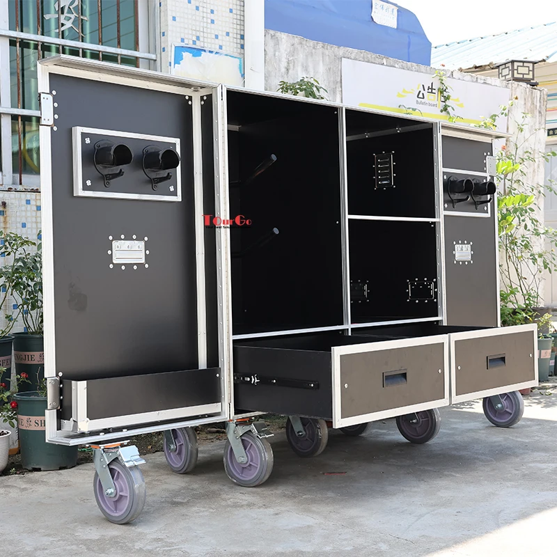 Small horse box locker equestrian double saddle tack locker flight case