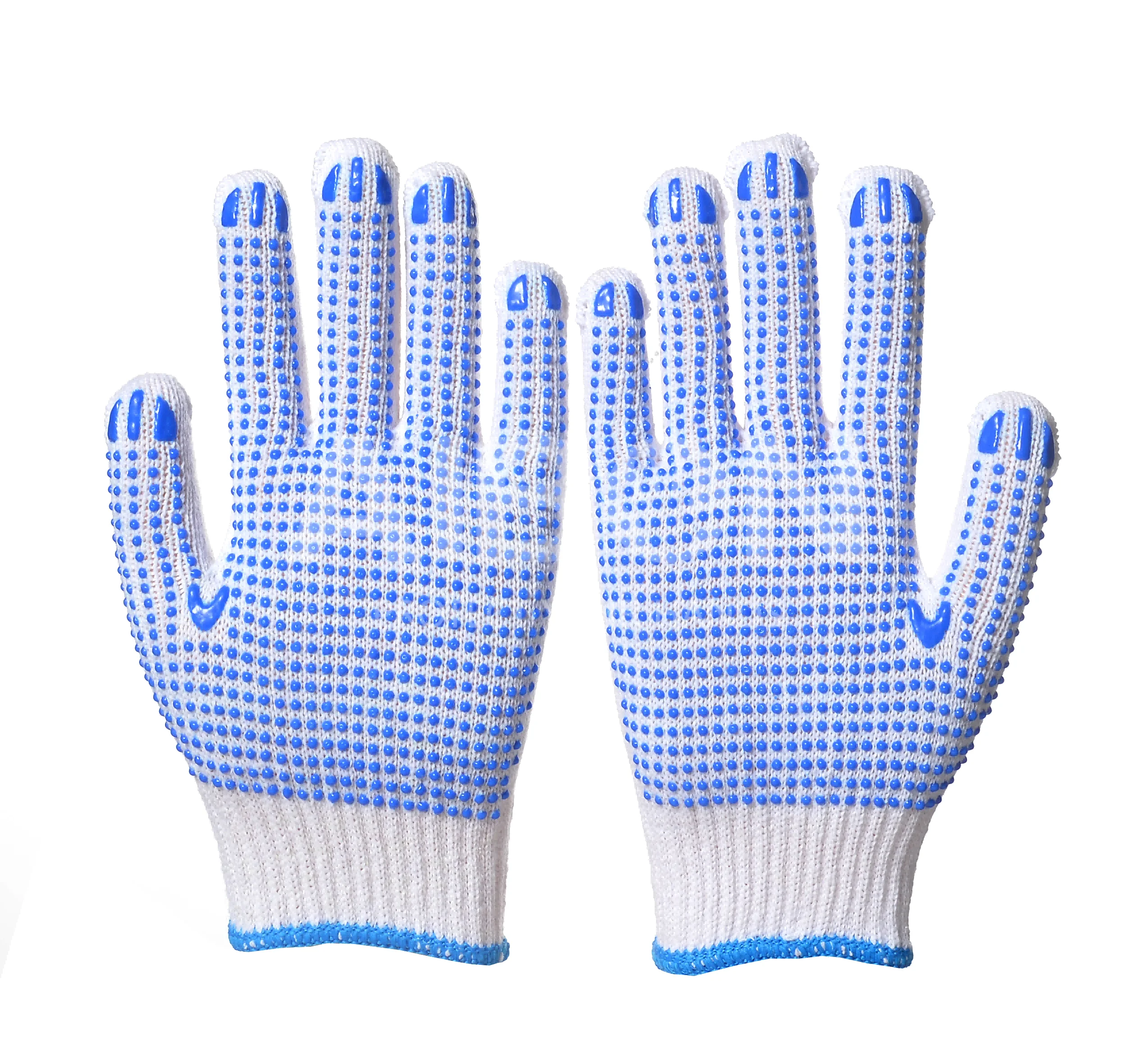 orange seamless knit nylon nail tech use impact cotton or polyester oilfield nitrile thin layer latex rubber coated work gloves