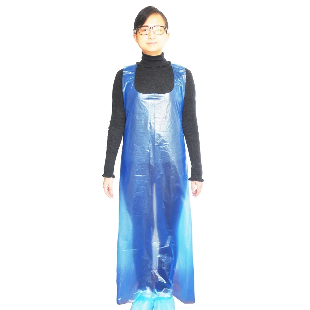 Waterproof HDPE LDPE industrial kitchen use Plastic cheap disposable nonwoven surgical apron sterile